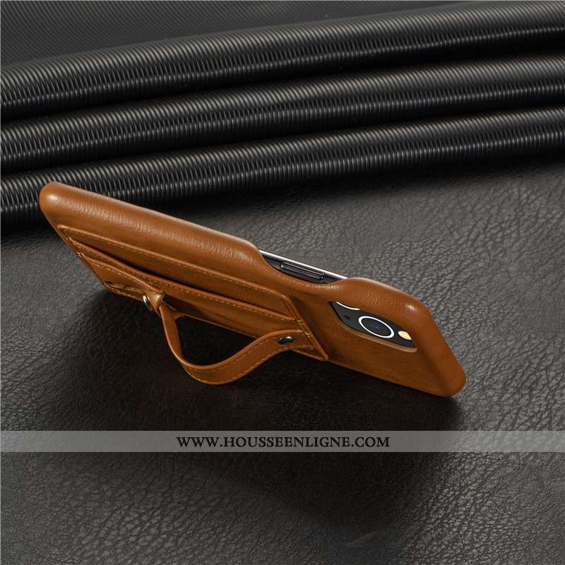 Étui iPhone 11 Pro Personnalité Cuir Véritable Support Incassable Qualité Téléphone Portable Coque M