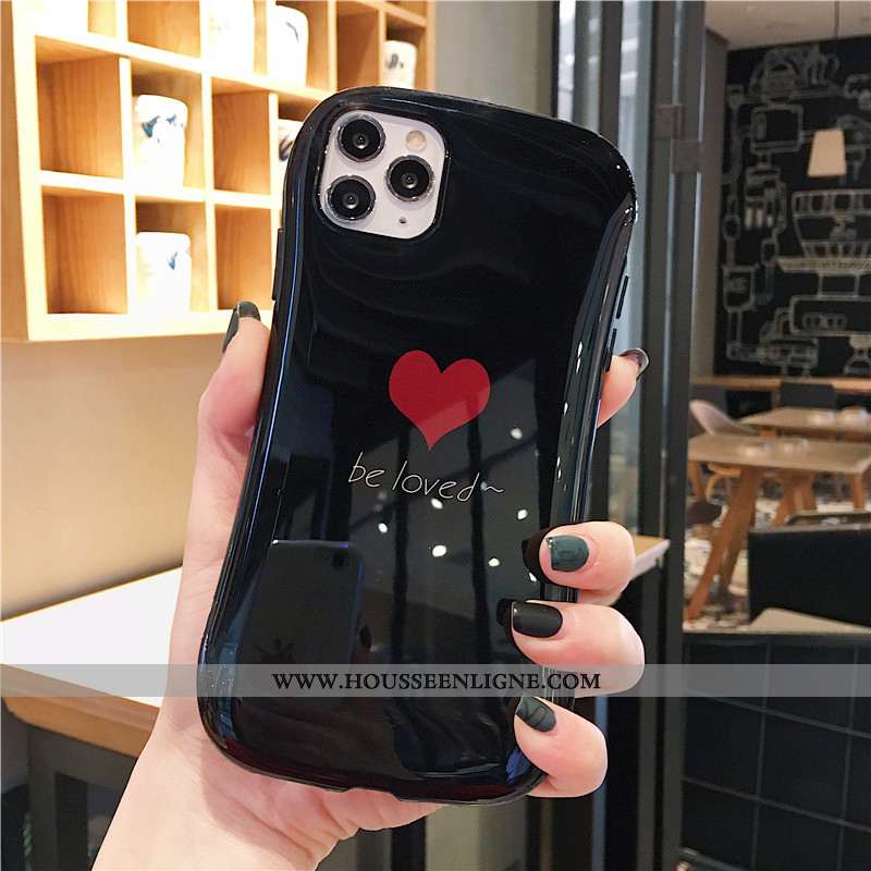 Étui iPhone 11 Pro Silicone Fluide Doux Amour Téléphone Portable Petit Incassable Blanche