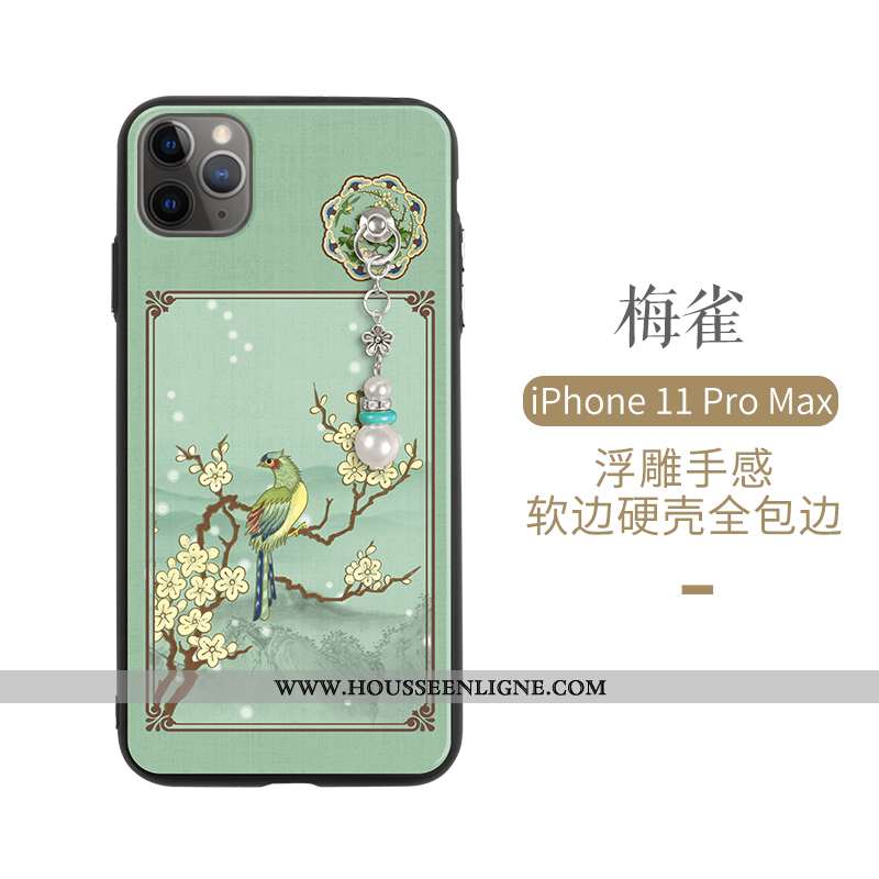 Étui iPhone 11 Pro Ultra Tendance Légère Tout Compris Incassable Silicone Créatif Verte