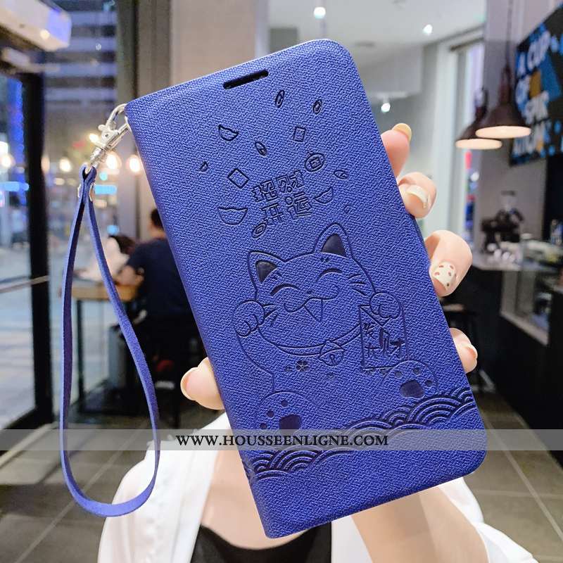 Étui iPhone 11 Protection Personnalité Tout Compris Housse Bleu Simple Incassable