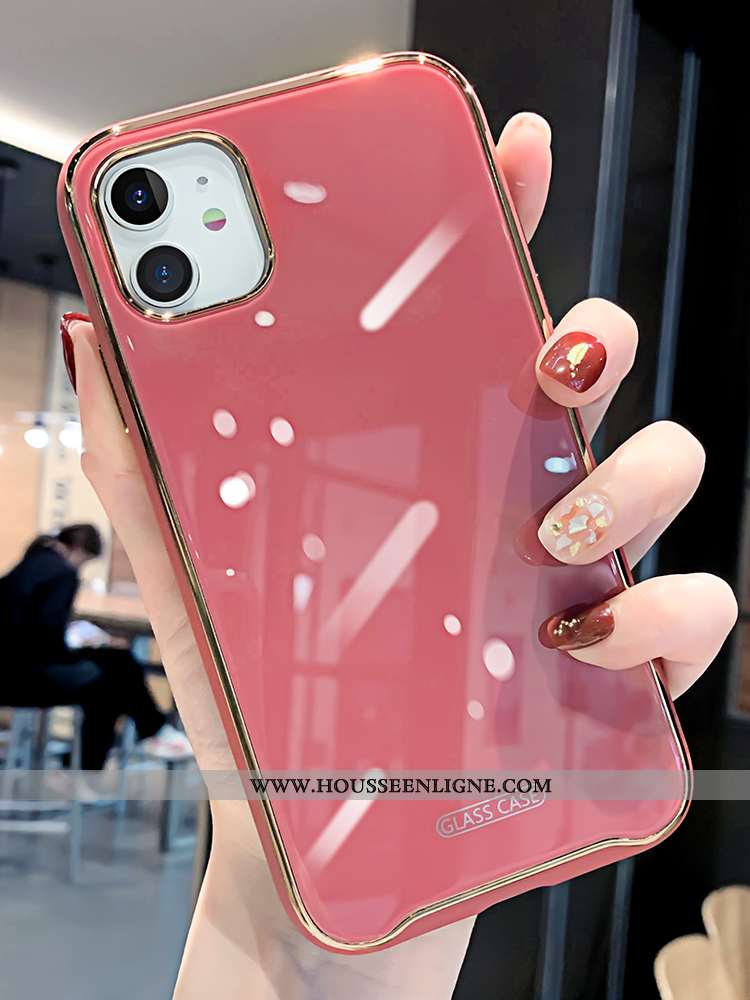 Étui iPhone 11 Silicone Protection Coque Luxe Tout Compris Téléphone Portable Fluide Doux Verte