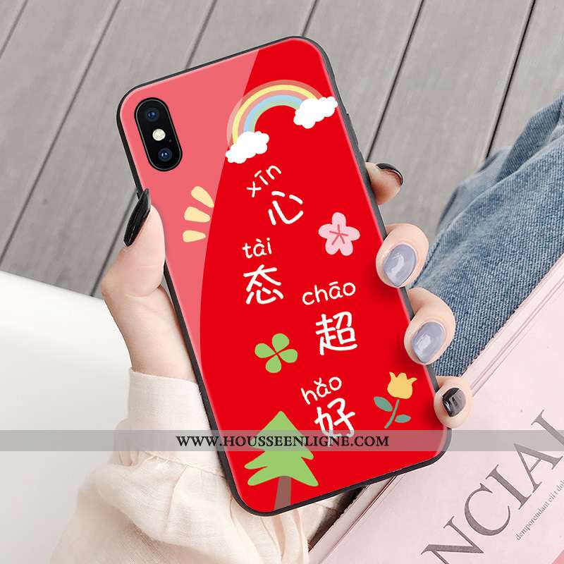 Étui iPhone 11 Verre Personnalité Ultra Coque Vent Charmant Créatif Verte