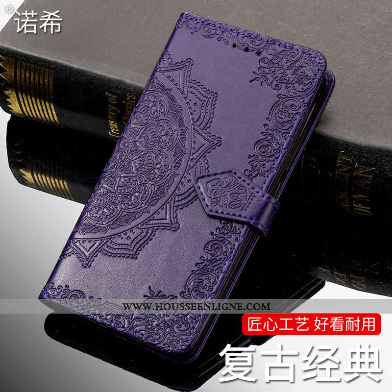 Étui iPhone 6/6s Cuir Personnalité Coque Housse Violet Simple