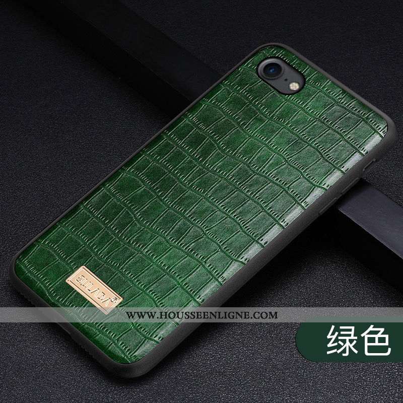 Étui iPhone 6/6s Cuir Véritable Tendance Luxe Modèle Fleurie Mode Coque Téléphone Portable Rouge