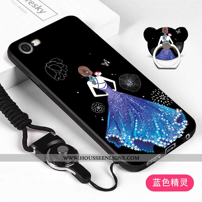 Étui iPhone 6/6s Fluide Doux Ornements Suspendus Coque Noir Incassable Téléphone Portable