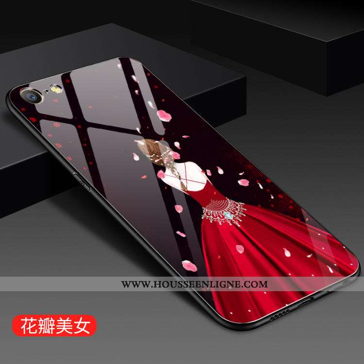 Étui iPhone 6/6s Fluide Doux Silicone Net Rouge Protection Incassable Simple Bleu
