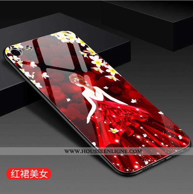 Étui iPhone 6/6s Fluide Doux Silicone Net Rouge Protection Incassable Simple Bleu