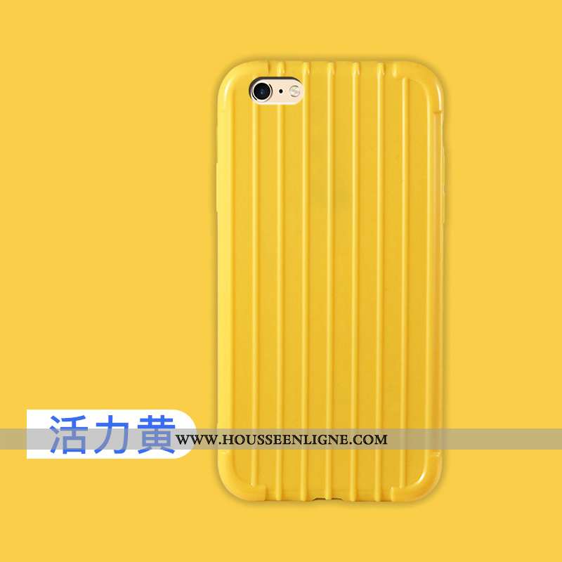 Étui iPhone 6/6s Légère Fluide Doux Protection Jaune Mode Ultra