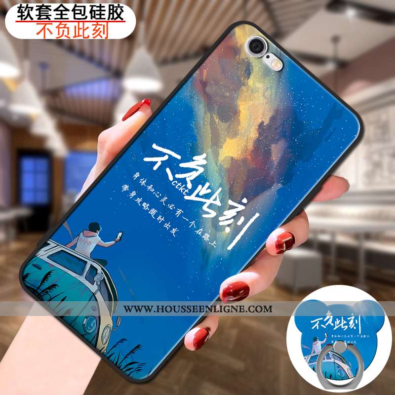 Étui iPhone 6/6s Ornements Suspendus Personnalité Coque Protection Tout Compris Bleu Mode