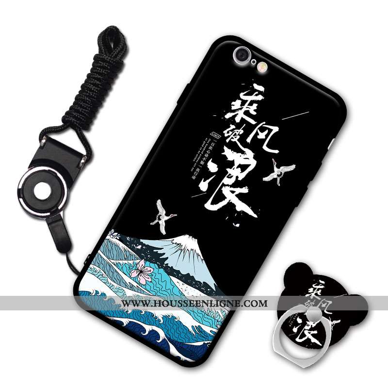 Étui iPhone 6/6s Personnalité Coque Téléphone Portable Bordure Tout Compris Incassable Blanche