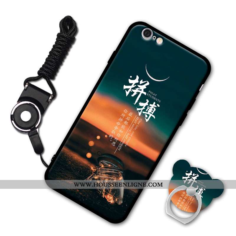 Étui iPhone 6/6s Personnalité Coque Téléphone Portable Bordure Tout Compris Incassable Blanche