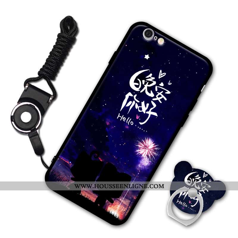 Étui iPhone 6/6s Personnalité Coque Téléphone Portable Bordure Tout Compris Incassable Blanche