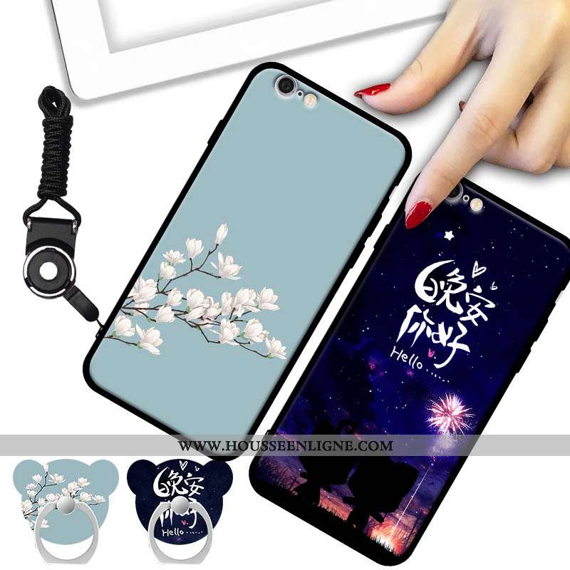 Étui iPhone 6/6s Personnalité Coque Téléphone Portable Bordure Tout Compris Incassable Blanche