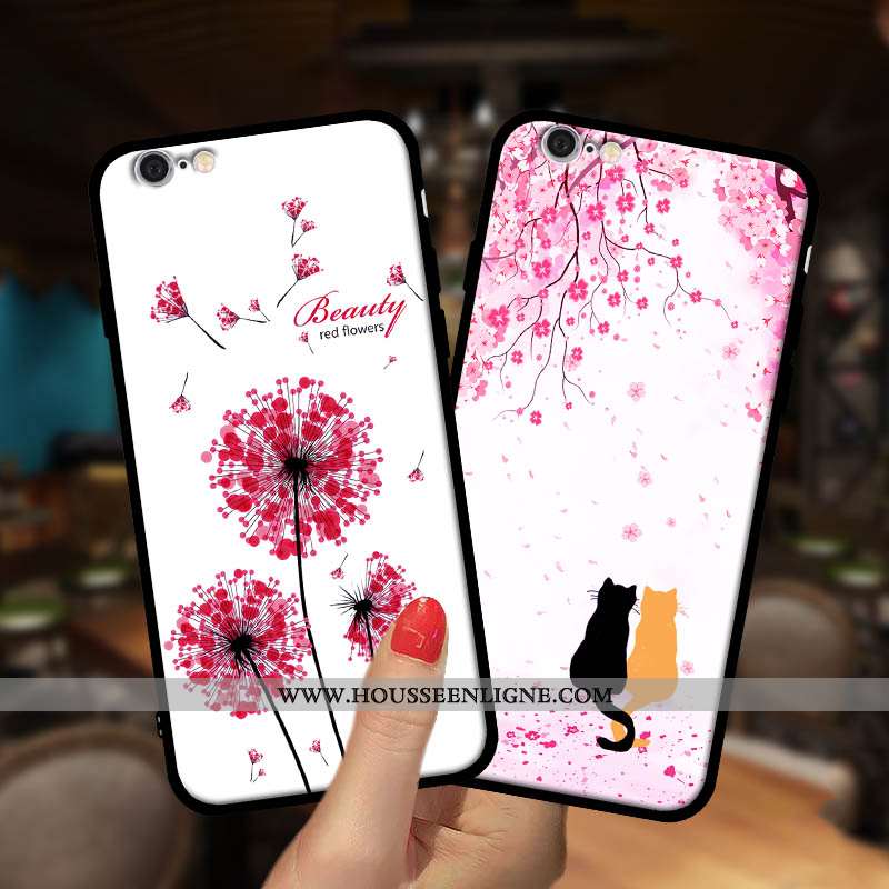 Étui iPhone 6/6s Personnalité Coque Téléphone Portable Bordure Tout Compris Incassable Blanche