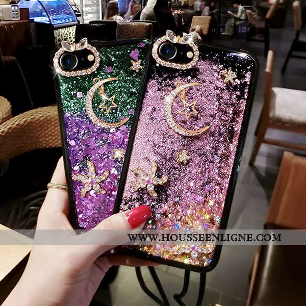 Étui iPhone 6/6s Plus Créatif Tendance Violet Coque Nouveau Personnalité Couler