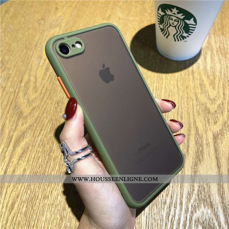 Étui iPhone 6/6s Plus Délavé En Daim Tendance Vert Nouveau Téléphone Portable Coque Sentir Verte