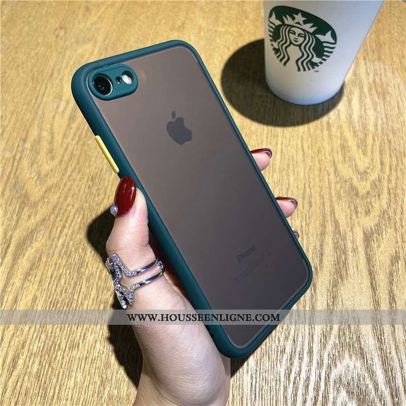 Étui iPhone 6/6s Plus Délavé En Daim Tendance Vert Nouveau Téléphone Portable Coque Sentir Verte