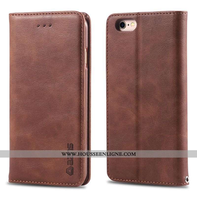 Étui iPhone 6/6s Plus Portefeuille Protection Carte Coque Téléphone Portable Nouveau Rouge