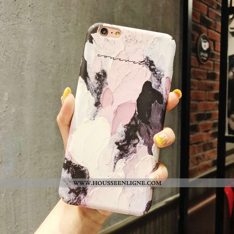 Étui iPhone 6/6s Plus Vintage Délavé En Daim Graffiti Tout Compris Bordure Téléphone Portable Art Vi