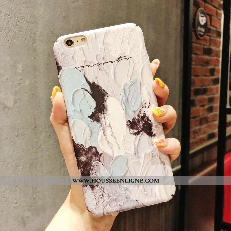 Étui iPhone 6/6s Plus Vintage Délavé En Daim Graffiti Tout Compris Bordure Téléphone Portable Art Vi