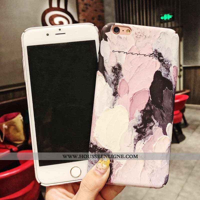 Étui iPhone 6/6s Plus Vintage Délavé En Daim Graffiti Tout Compris Bordure Téléphone Portable Art Vi