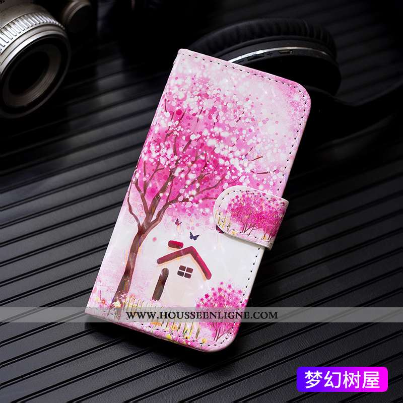 Étui iPhone 6/6s Portefeuille Cuir Tout Compris Carte Protection Coque Rose