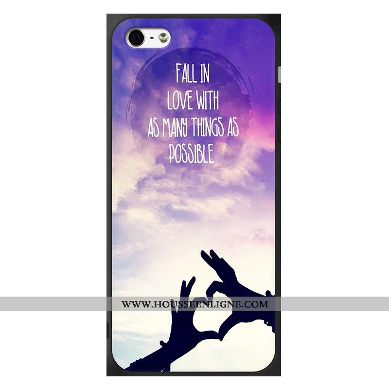 Étui iPhone 6/6s Protection Créatif Tout Compris Fluide Doux Violet Coque