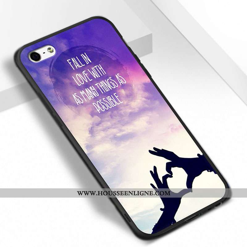 Étui iPhone 6/6s Protection Créatif Tout Compris Fluide Doux Violet Coque