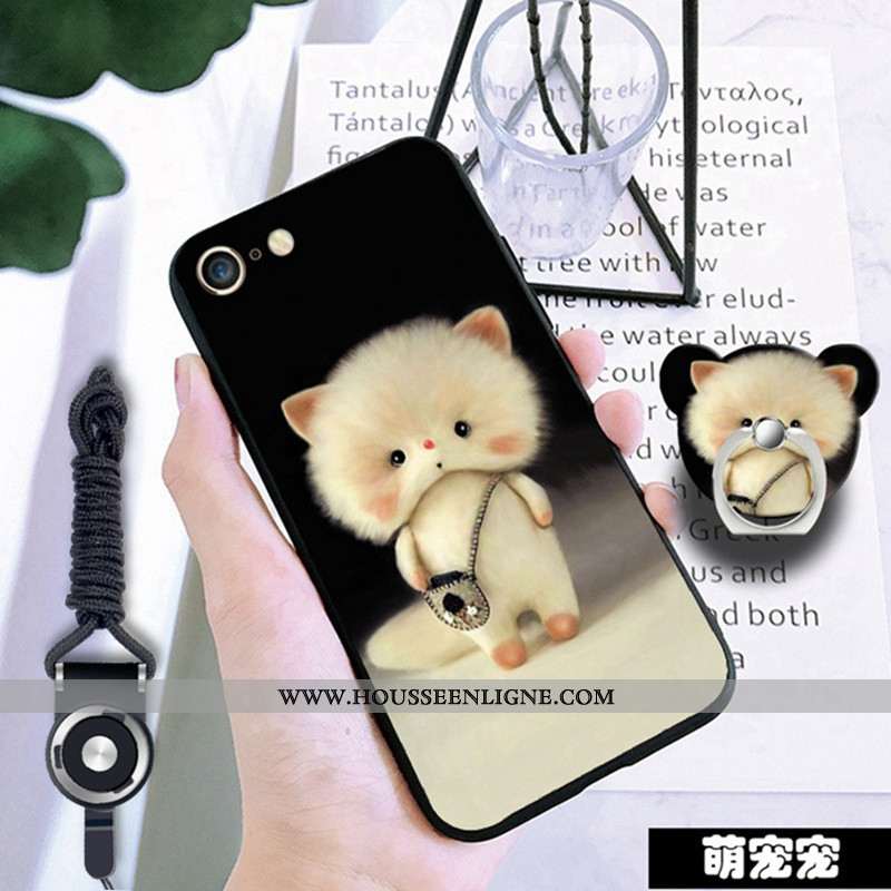 Étui iPhone 6/6s Protection Fluide Doux Incassable Téléphone Portable Noir Coque