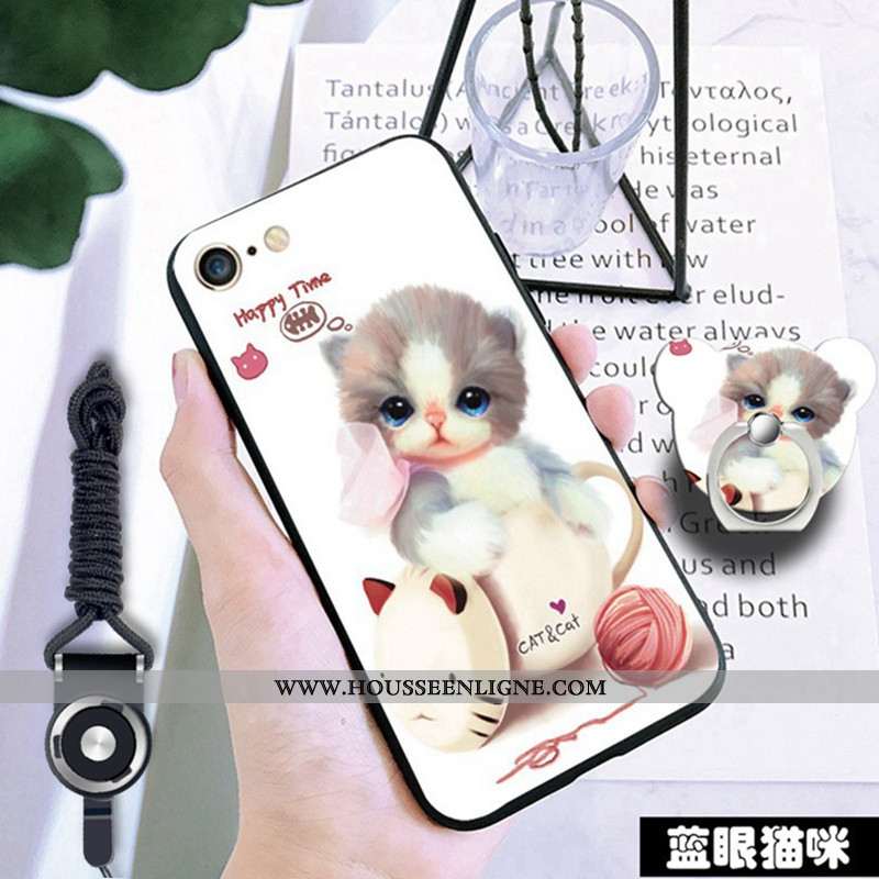 Étui iPhone 6/6s Protection Fluide Doux Incassable Téléphone Portable Noir Coque
