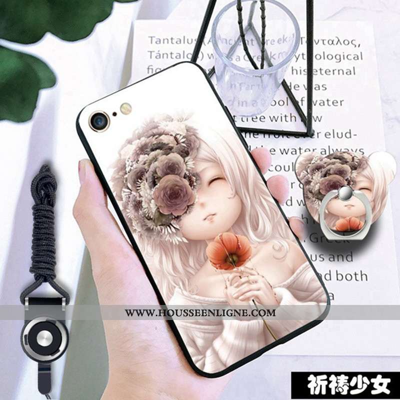 Étui iPhone 6/6s Protection Fluide Doux Incassable Téléphone Portable Noir Coque