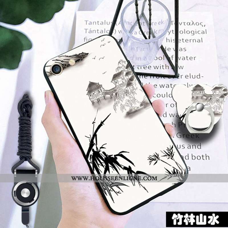 Étui iPhone 6/6s Protection Fluide Doux Incassable Téléphone Portable Noir Coque