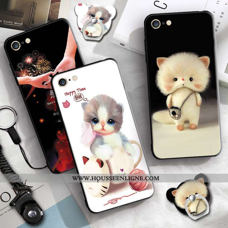 Étui iPhone 6/6s Protection Fluide Doux Incassable Téléphone Portable Noir Coque