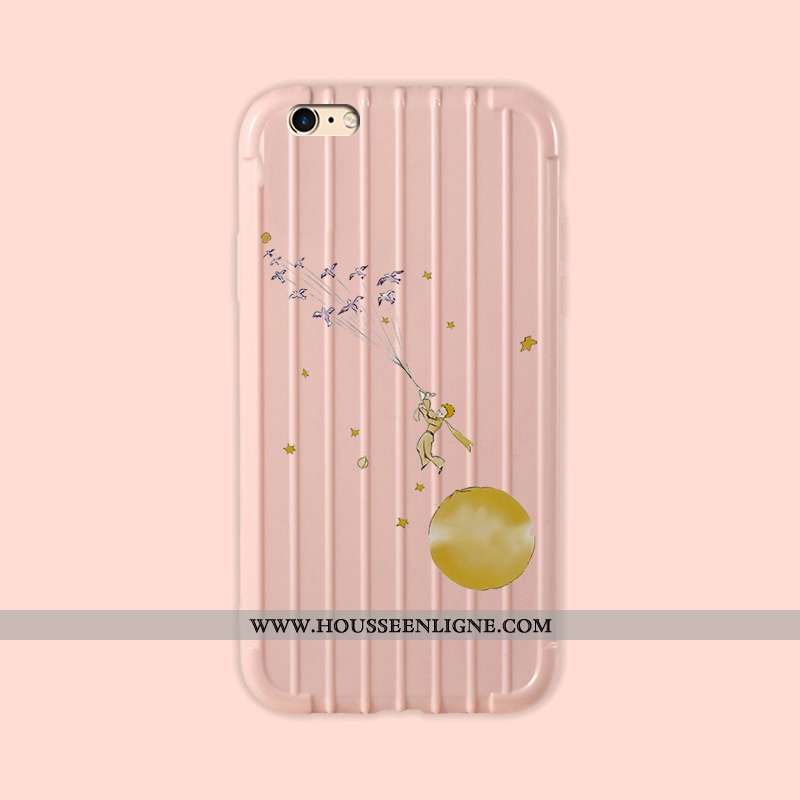 Étui iPhone 6/6s Protection Personnalité Petit Tout Compris Peinture Fluide Doux Simple Rose