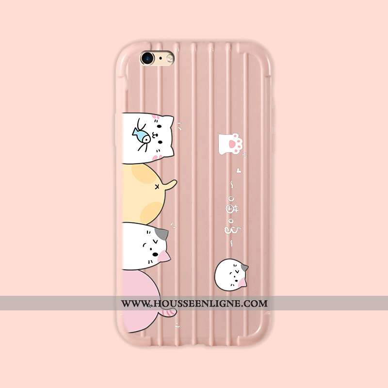 Étui iPhone 6/6s Protection Personnalité Petit Tout Compris Peinture Fluide Doux Simple Rose