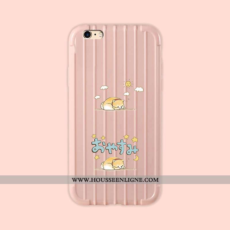 Étui iPhone 6/6s Protection Personnalité Petit Tout Compris Peinture Fluide Doux Simple Rose