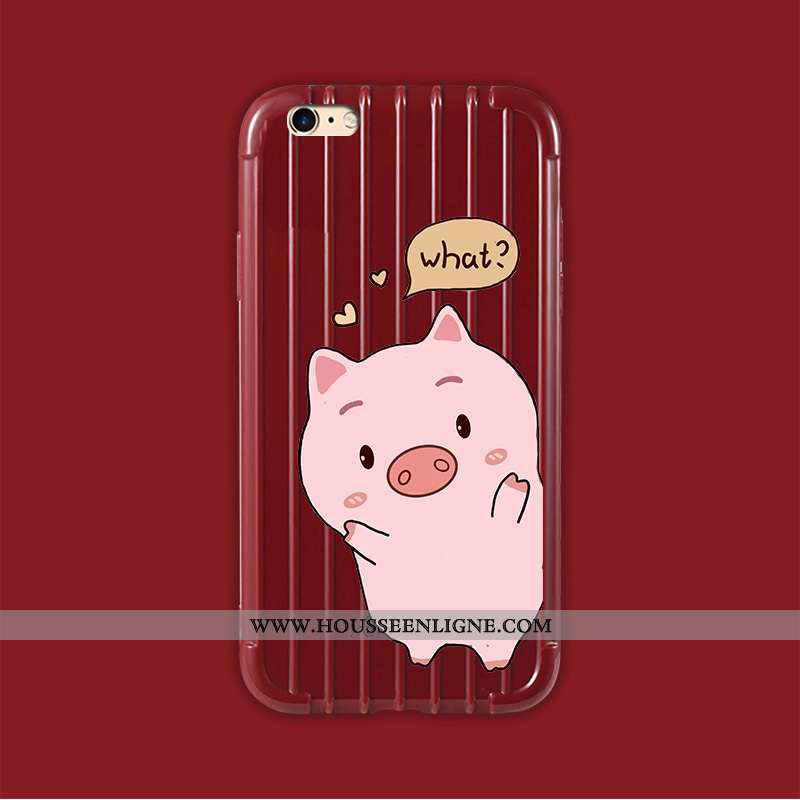 Étui iPhone 6/6s Protection Personnalité Petit Tout Compris Peinture Fluide Doux Simple Rose
