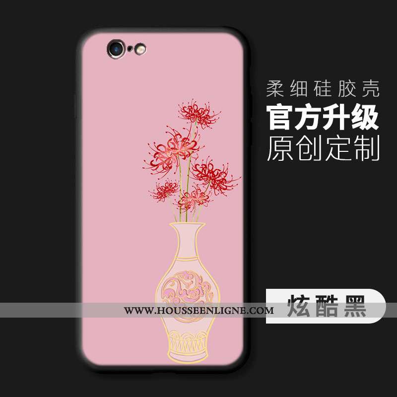 Étui iPhone 6/6s Silicone Mode Petit Téléphone Portable Protection Simple Incassable Bleu
