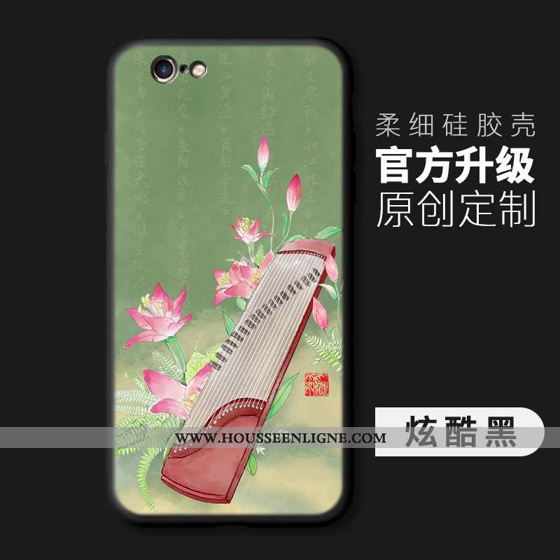 Étui iPhone 6/6s Silicone Mode Petit Téléphone Portable Protection Simple Incassable Bleu