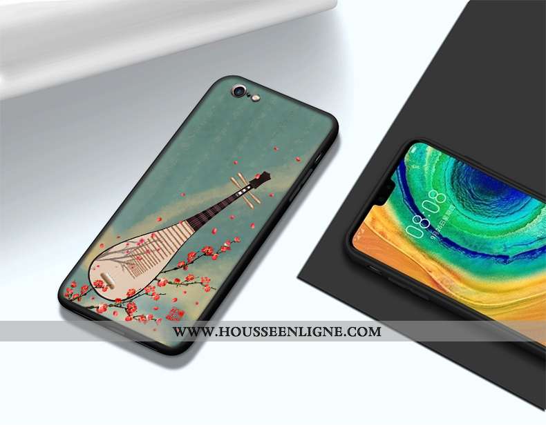 Étui iPhone 6/6s Silicone Mode Petit Téléphone Portable Protection Simple Incassable Bleu