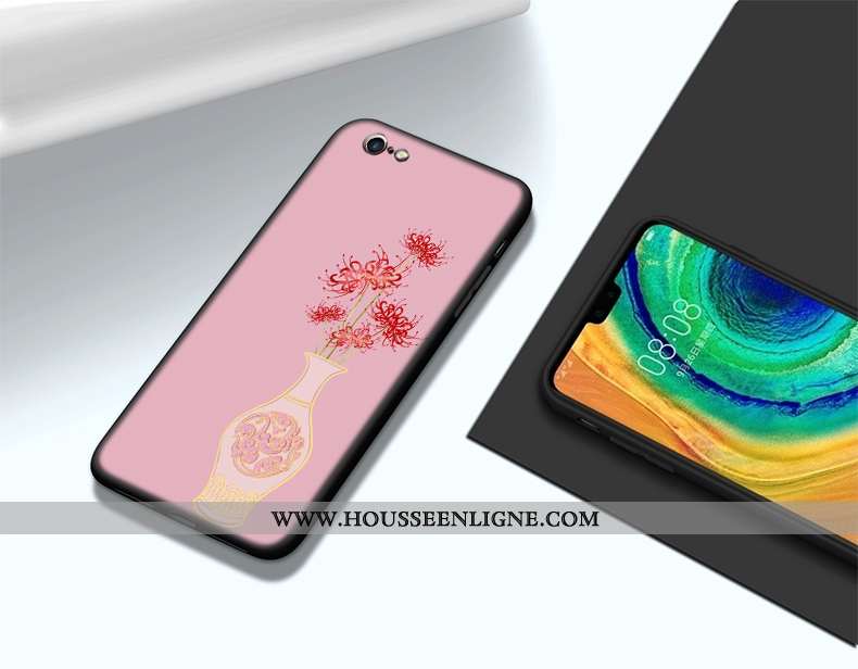 Étui iPhone 6/6s Silicone Mode Petit Téléphone Portable Protection Simple Incassable Bleu