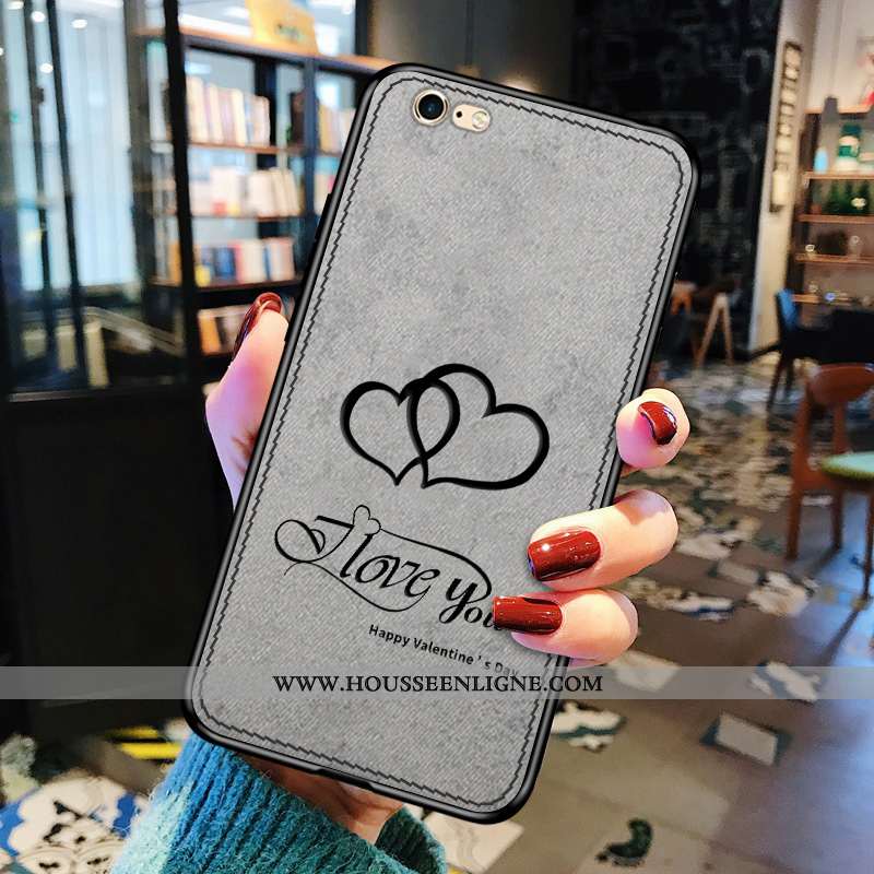 Étui iPhone 6/6s Tendance Légère Net Rouge Tout Compris Rouge Modèle Fleurie Mode