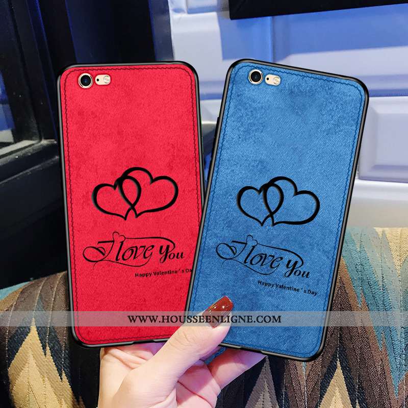 Étui iPhone 6/6s Tendance Légère Net Rouge Tout Compris Rouge Modèle Fleurie Mode