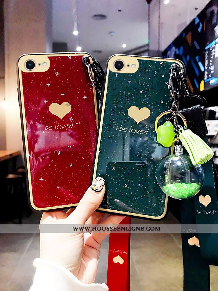 Étui iPhone 7 Créatif Tendance Nouveau Grand Rose Rouge Incassable