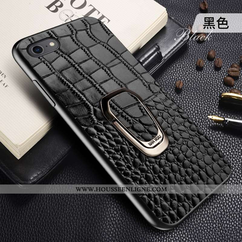 Étui iPhone 7 Cuir Véritable Tendance Bovins Personnalisé Incassable Luxe Marron