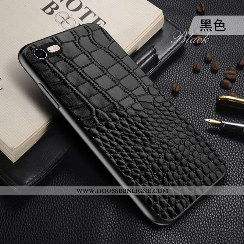 Étui iPhone 7 Cuir Véritable Tendance Bovins Personnalisé Incassable Luxe Marron