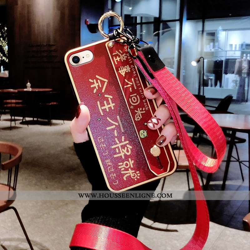 Étui iPhone 7 Légère Mode Téléphone Portable Rat Ultra Incassable Personnalité Rouge