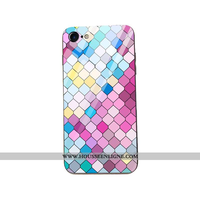 Étui iPhone 7 Modèle Fleurie Fluide Doux Coque Tout Compris Tendance Mode Camouflage