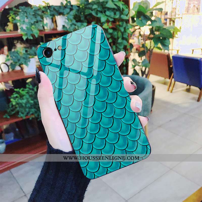 Étui iPhone 7 Modèle Fleurie Fluide Doux Coque Tout Compris Tendance Mode Camouflage