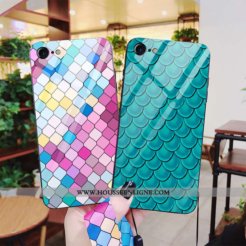 Étui iPhone 7 Modèle Fleurie Fluide Doux Coque Tout Compris Tendance Mode Camouflage